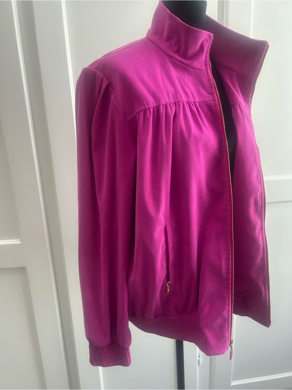 Vintage St John Sport Fuchsia Zip Jacket